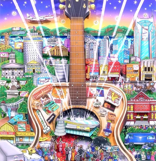 チャールズ・ファジーノの絵画作品　タイトルは、Country Music Awards